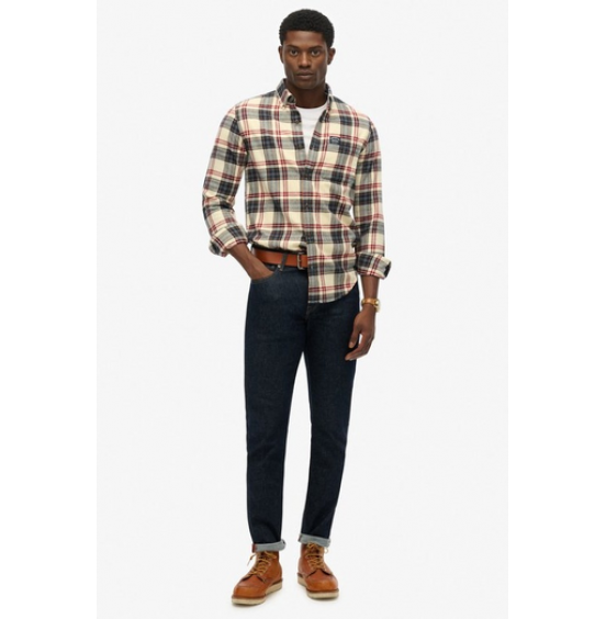 SUPERDRY ΑΝΔΡΙΚΟ ΠΟΥΚΑΜΙΣΟ LUMBERJACK SHIRT M4011047A-G7R PEYTON CHECK WHITE