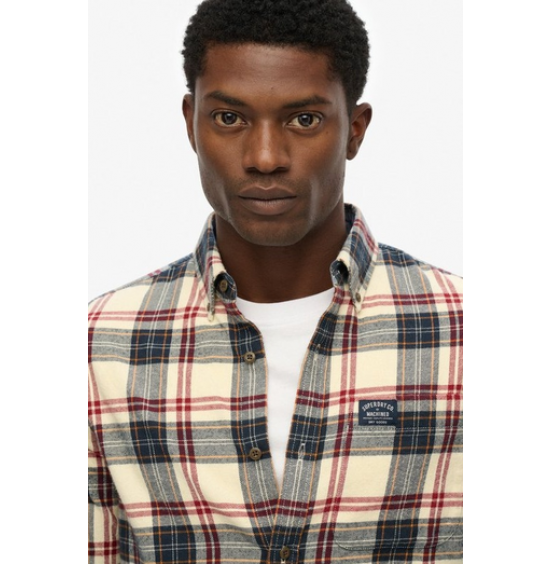 SUPERDRY ΑΝΔΡΙΚΟ ΠΟΥΚΑΜΙΣΟ LUMBERJACK SHIRT M4011047A-G7R PEYTON CHECK WHITE