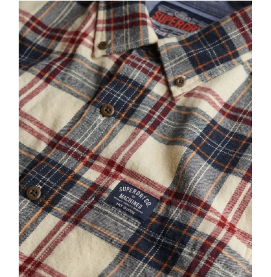 SUPERDRY ΑΝΔΡΙΚΟ ΠΟΥΚΑΜΙΣΟ LUMBERJACK SHIRT M4011047A-G7R PEYTON CHECK WHITE