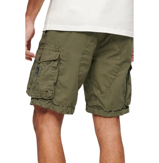 SUPERDRY ΑΝΔΡΙΚΗ ΒΕΡΜΟΥΔΑ PARACHUTE LIGHT SHORT M7110435A-8TQ GREEN