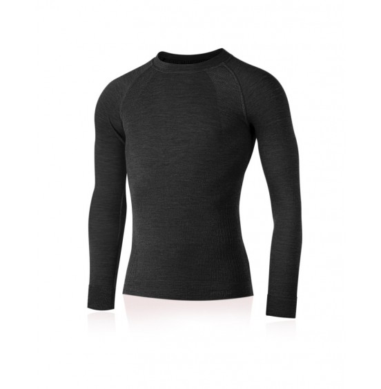 LASTING MAPOL-8160 MERINO WOOL ΑΝΔΡΙΚΗ ΙΣΟΘΕΡΜΙΚΗ ΜΠΛΟΥΖΑ DARK GREY