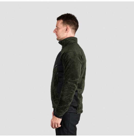 NORTHFINDER LUDWIK ΑΝΔΡΙΚΗ ΖΑΚΕΤΑ FLEECE MI-3882OR-550 BLACK DARK GREEN