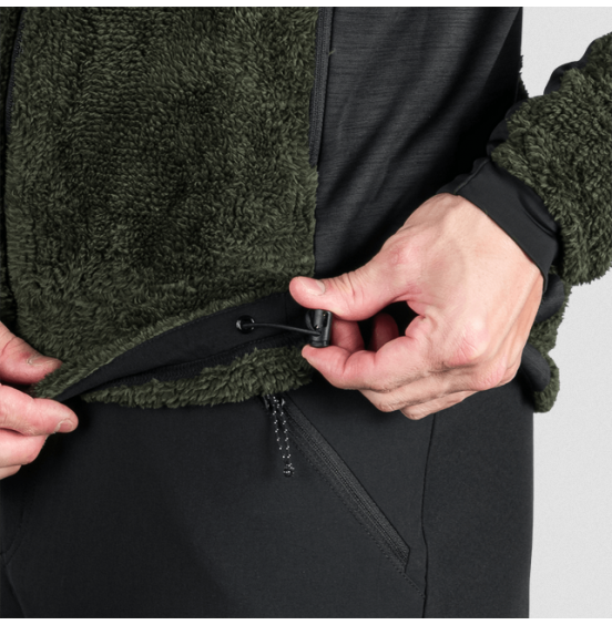 NORTHFINDER LUDWIK ΑΝΔΡΙΚΗ ΖΑΚΕΤΑ FLEECE MI-3882OR-550 BLACK DARK GREEN