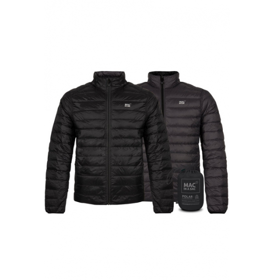 MAC IN A SAC POLAR DOWN JACKET ΑΝΔΡΙΚΟ ΠΟΥΠΟΥΛΕΝΙΟ ΜΠΟΥΦΑΝ REVERSIBLE MNS126 BLACK CHARCOAL