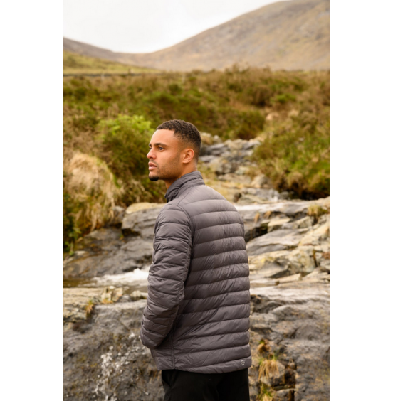 MAC IN A SAC POLAR DOWN JACKET ΑΝΔΡΙΚΟ ΠΟΥΠΟΥΛΕΝΙΟ ΜΠΟΥΦΑΝ REVERSIBLE MNS126 BLACK CHARCOAL