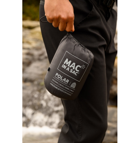 MAC IN A SAC POLAR DOWN JACKET ΑΝΔΡΙΚΟ ΠΟΥΠΟΥΛΕΝΙΟ ΜΠΟΥΦΑΝ REVERSIBLE MNS126 BLACK CHARCOAL