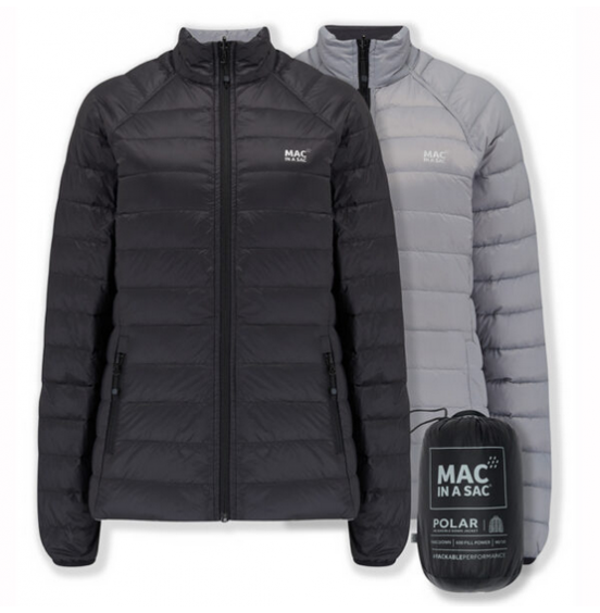 MAC IN A SAC POLAR DOWN JACKET ΓΥΝΑΙΚΕΙΟ ΠΟΥΠΟΥΛΕΝΙΟ ΜΠΟΥΦΑΝ REVERSIBLE MP08564 BLACK GREY