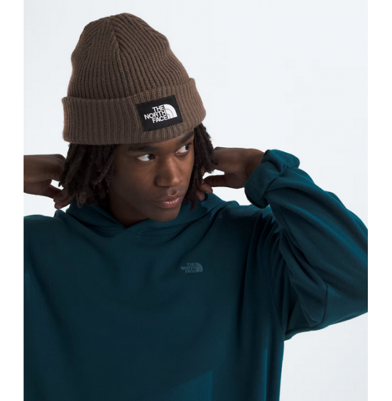 THE NORTH FACE SALTY LINED BEANIE NF0A3FJW1OI SHORT SMOKEY BROWN