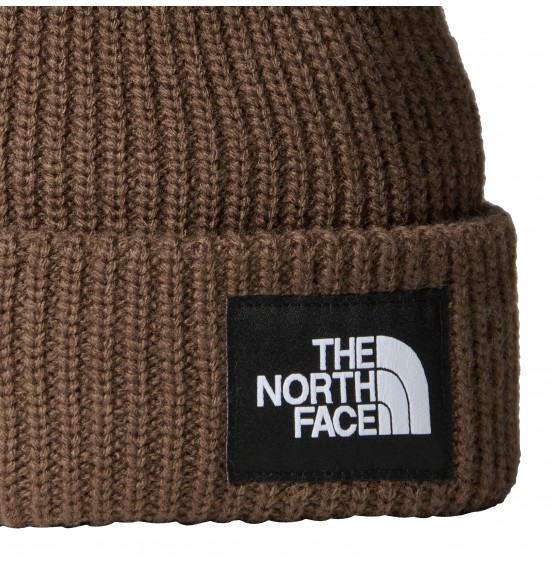 THE NORTH FACE SALTY LINED BEANIE NF0A3FJW1OI SHORT SMOKEY BROWN