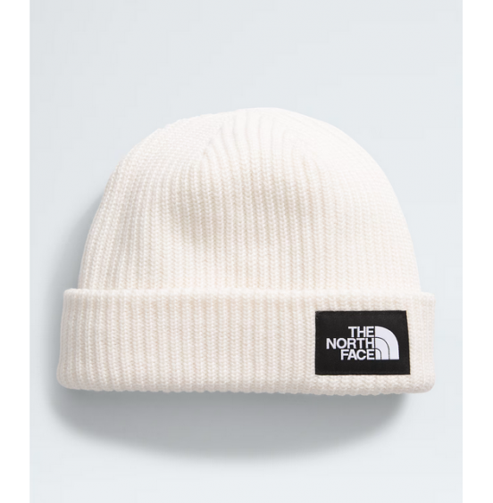 THE NORTH FACE SALTY LINED BEANIE NF0A3FJWQLI SHORT WHITE DUNE