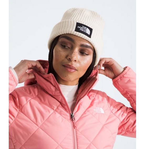 THE NORTH FACE SALTY LINED BEANIE NF0A3FJWQLI SHORT WHITE DUNE