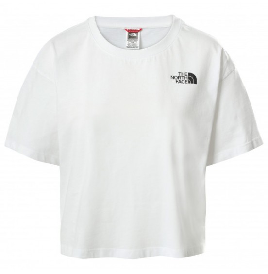 THE NORTH FACE W CROPPED SIMPLE DOME TEE TNF WHITE (NF0A4SYCFN4)