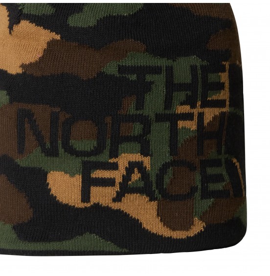 THE NORTH FACE REVERSIBLE HIGHLINE BEANIE NF0A7WLA5IV BLACK CAMO
