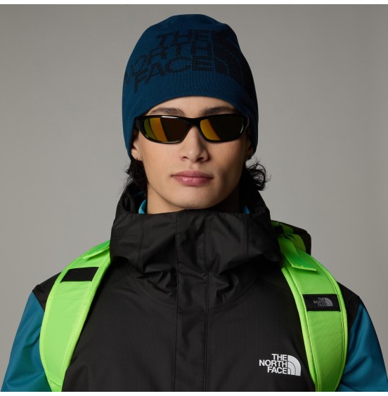 THE NORTH FACE REVERSIBLE HIGHLINE BEANIE NF0A7WLA5LO PETROL BLACK