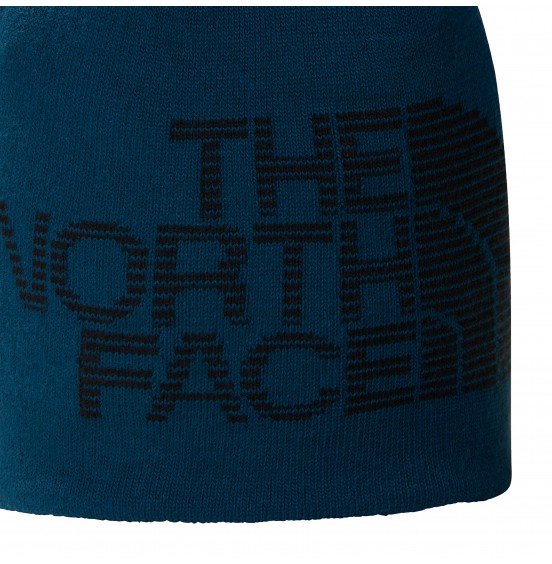 THE NORTH FACE REVERSIBLE HIGHLINE BEANIE NF0A7WLA5LO PETROL BLACK