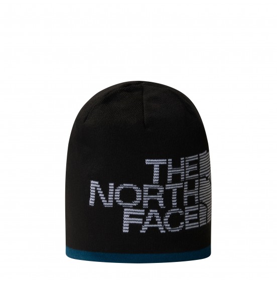 THE NORTH FACE REVERSIBLE HIGHLINE BEANIE NF0A7WLA5LO PETROL BLACK