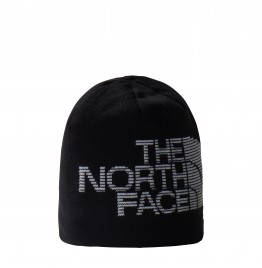 THE NORTH FACE REVERSIBLE HIGHLINE BEANIE NF0A7WLAYA7 BLACK WHITE