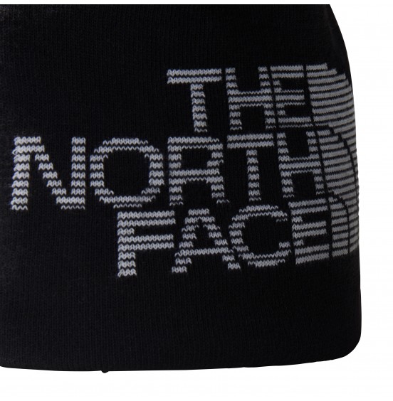 THE NORTH FACE REVERSIBLE HIGHLINE BEANIE NF0A7WLAYA7 BLACK WHITE