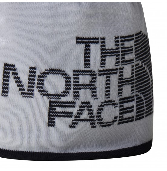THE NORTH FACE REVERSIBLE HIGHLINE BEANIE NF0A7WLAYA7 BLACK WHITE
