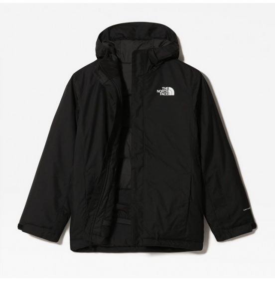 THE NORTH FACE TEEN SNOWQUEST JACKET NF0A7X3NJK3 BLACK