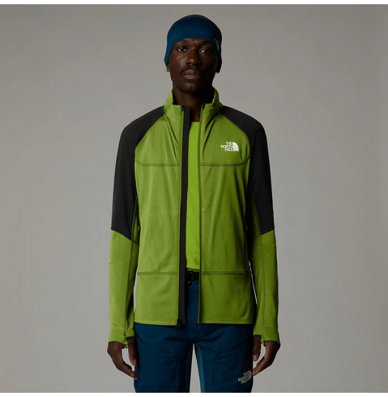 THE NORTH FACE M BOLT POLARTEC POWER GRID JACKET NF0A825F7IQ1 OAK GREEN