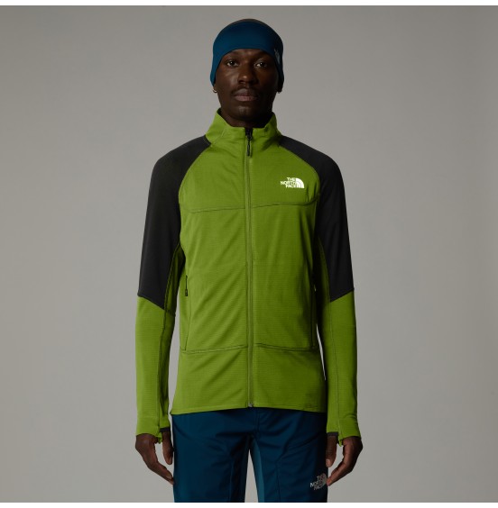 THE NORTH FACE M BOLT POLARTEC POWER GRID JACKET NF0A825F7IQ1 OAK GREEN