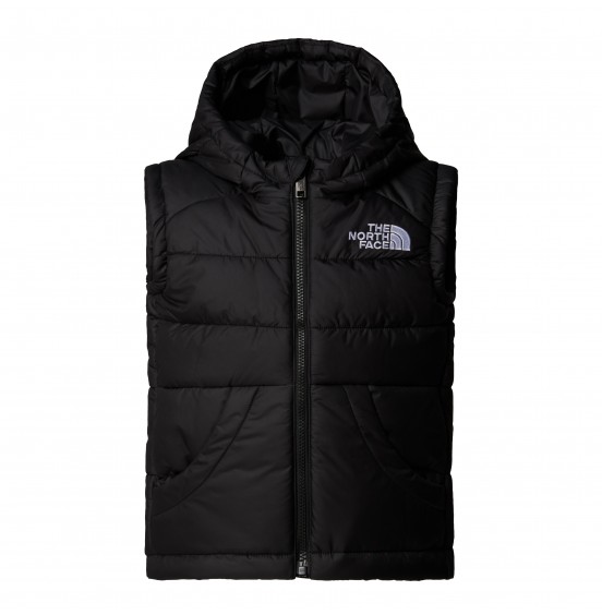 THE NORTH FACE KID HOODED VEST NF0A84YJJKE BLACK