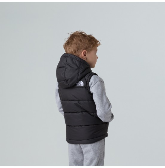 THE NORTH FACE KID HOODED VEST NF0A84YJJKE BLACK