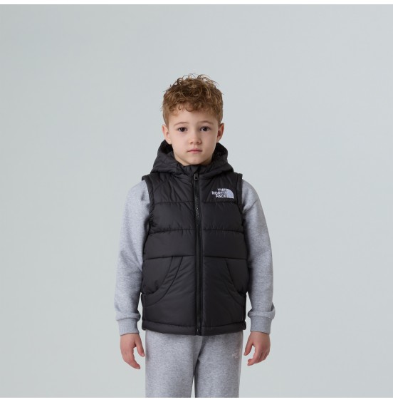 THE NORTH FACE KID HOODED VEST NF0A84YJJKE BLACK