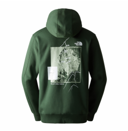 THE NORTH FACE M OUTDOOR GRAPHIC HOODIE NF0A8522I0P1 PINE NEED