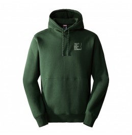THE NORTH FACE M OUTDOOR GRAPHIC HOODIE NF0A8522I0P1 PINE NEED