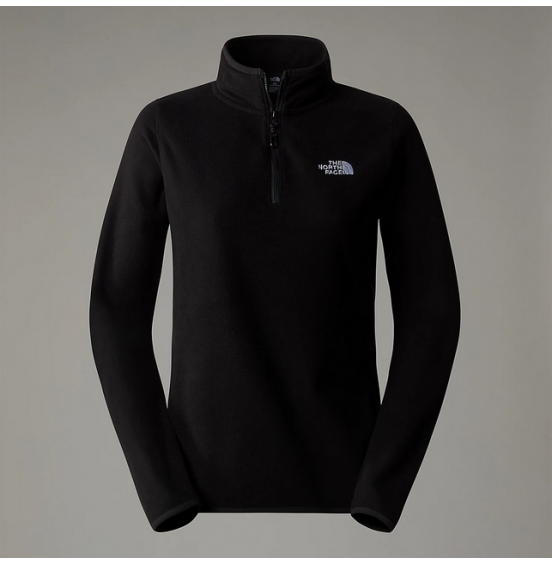 THE NORTH FACE W 100 GLACIER 1/4 ZIP NF0A855M4H0 BLACK