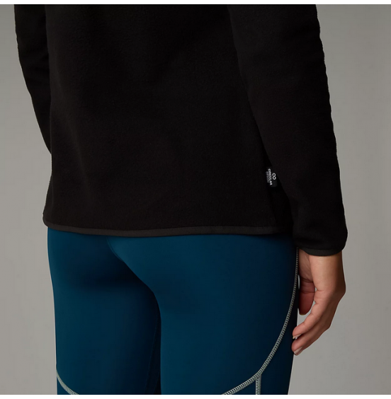 THE NORTH FACE W 100 GLACIER 1/4 ZIP NF0A855M4H0 BLACK