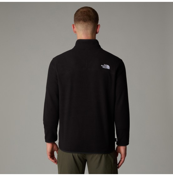 THE NORTH FACE M 100 GLACIER 1/4 ZIP NF0A855W4H0 BLACK