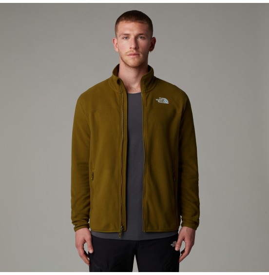 THE NORTH FACE M 100 GLACIER FULLZIP FLEECE NF0A855X1OB MOSS GREEN