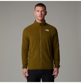 THE NORTH FACE M 100 GLACIER FULLZIP FLEECE NF0A855X1OB MOSS GREEN