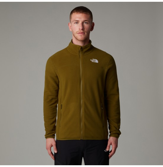 THE NORTH FACE M 100 GLACIER FULLZIP FLEECE NF0A855X1OB MOSS GREEN
