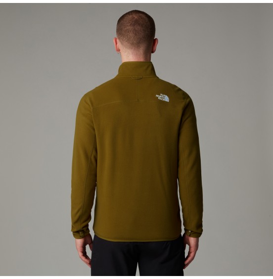 THE NORTH FACE M 100 GLACIER FULLZIP FLEECE NF0A855X1OB MOSS GREEN