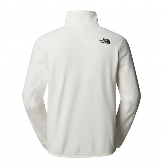 THE NORTH FACE M 100 GLACIER FULLZIP FLEECE NF0A855XQLI WHITE DUNE