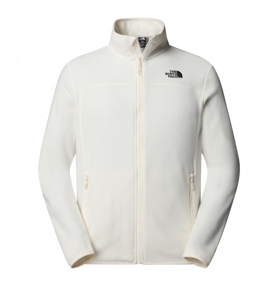 THE NORTH FACE M 100 GLACIER FULLZIP FLEECE NF0A855XQLI WHITE DUNE