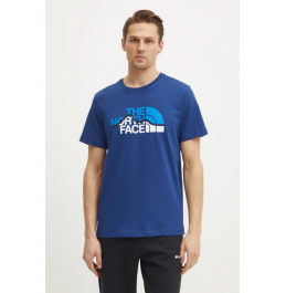 THE NORTH FACE M MOUNTAIN LINE TEE NF0A87NTD1R1 ESTATE BLUE