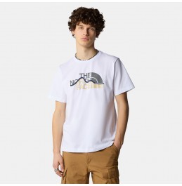 THE NORTH FACE M MOUNTAIN LINE TEE NF0A87NTFN41 WHITE