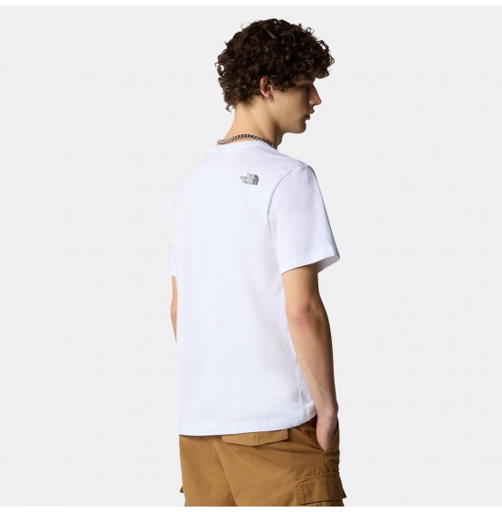 THE NORTH FACE M MOUNTAIN LINE TEE NF0A87NTFN41 WHITE