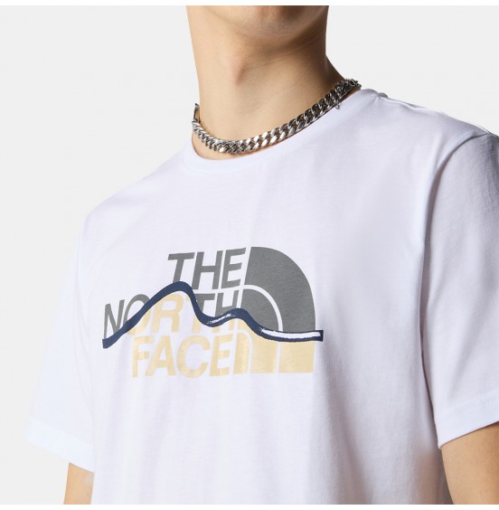 THE NORTH FACE M MOUNTAIN LINE TEE NF0A87NTFN41 WHITE