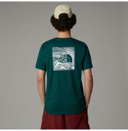 THE NORTH FACE M BOX CELEBRATION TEE NF0A87NV6GI DEEP NORI