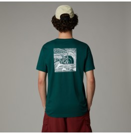 THE NORTH FACE M BOX CELEBRATION TEE NF0A87NV6GI DEEP NORI