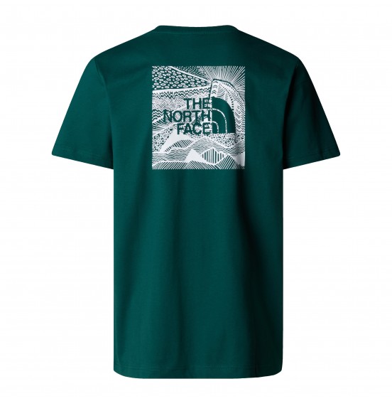 THE NORTH FACE M BOX CELEBRATION TEE NF0A87NV6GI DEEP NORI