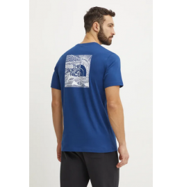 THE NORTH FACE M BOX CELEBRATION TEE NF0A87NVD1R ESTATE BLUE