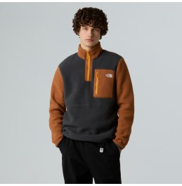 THE NORTH FACE M YUMIORI 1/4 ZIP NF0A883SEOF ASPHALT GREY BURNT UMBER