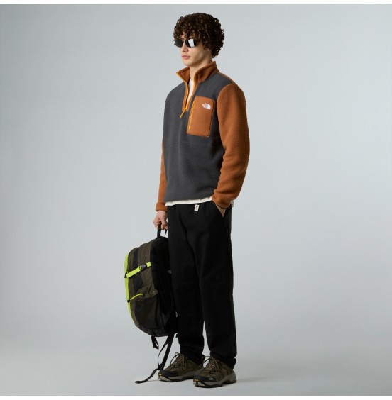 THE NORTH FACE M YUMIORI 1/4 ZIP NF0A883SEOF ASPHALT GREY BURNT UMBER